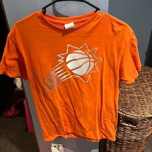Orange Basketball Graphic Kids T-Shirt